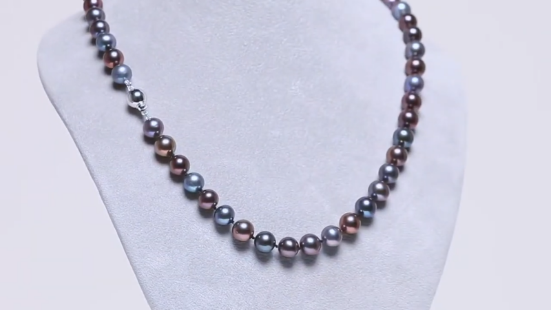 The Cowdray Black Natural Pearl Necklace